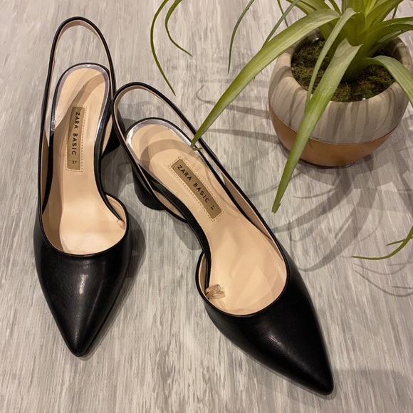 Zara pointed toe heels